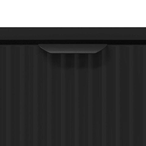 VidaXL Stolik kawowy z szufladą Czarny Dąb 90 x 49 x 46 cm