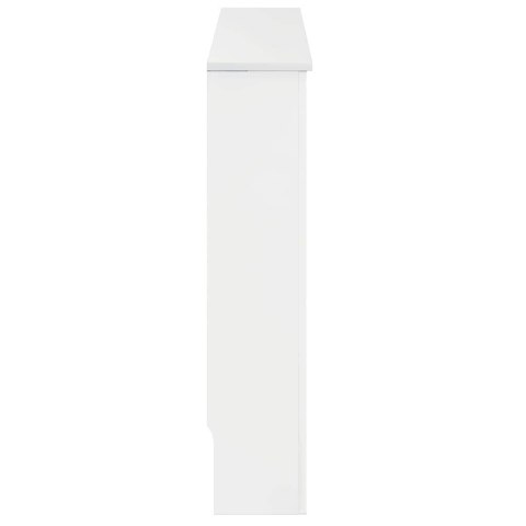 VidaXL Pokrywa Grzejnika Wysoki połysk biały 172 x 19 x 81,5 cm