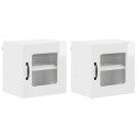 VidaXL Front do zmywarki Kalmar 2 pcs Wysoki połysk biały