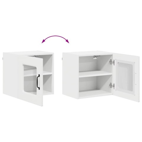 VidaXL Front do zmywarki Kalmar 2 pcs Wysoki połysk biały