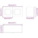 VidaXL Front do zmywarki Kalmar Czarny 80 x 31 x 40 cm