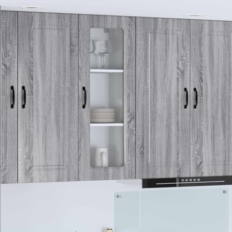 VidaXL Front do zmywarki Kalmar Szary Sonoma 40 x 31 x 100 cm