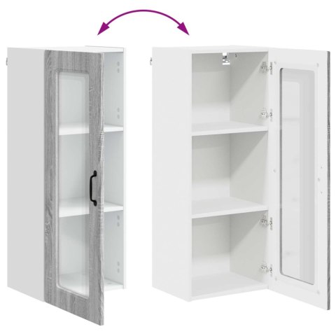 VidaXL Front do zmywarki Kalmar Szary Sonoma 40 x 31 x 100 cm