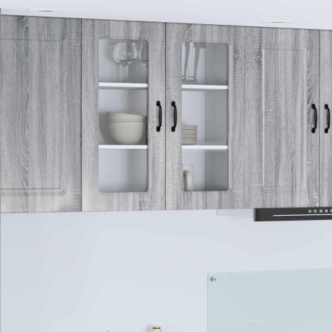 VidaXL Front do zmywarki Kalmar Szary Sonoma 80 x 31 x 80 cm
