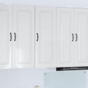 VidaXL Front do zmywarki Kalmar Wysoki połysk biały 40 x 31 x 100 cm