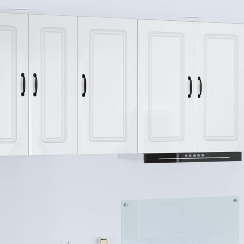 VidaXL Front do zmywarki Kalmar Wysoki połysk biały 40 x 31 x 80 cm