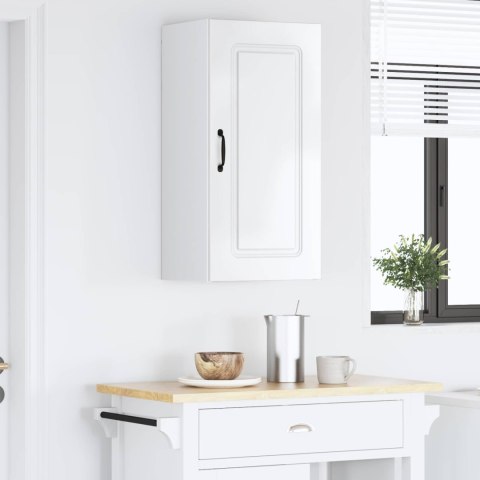VidaXL Front do zmywarki Kalmar Wysoki połysk biały 40 x 31 x 80 cm