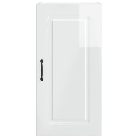 VidaXL Front do zmywarki Kalmar Wysoki połysk biały 40 x 31 x 80 cm