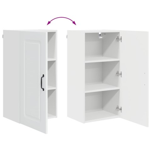 VidaXL Front do zmywarki Kalmar Wysoki połysk biały 40 x 31 x 80 cm