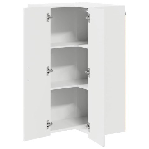 VidaXL Front do zmywarki Kalmar Wysoki połysk biały 57 x 57 x 100 cm