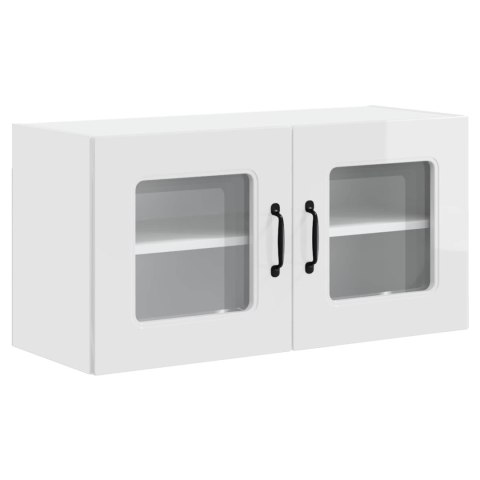 VidaXL Front do zmywarki Kalmar Wysoki połysk biały 80 x 31 x 40 cm