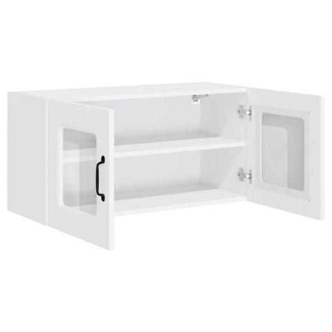 VidaXL Front do zmywarki Kalmar Wysoki połysk biały 80 x 31 x 40 cm