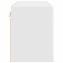 VidaXL Front do zmywarki Kalmar Wysoki połysk biały 80 x 31 x 40 cm