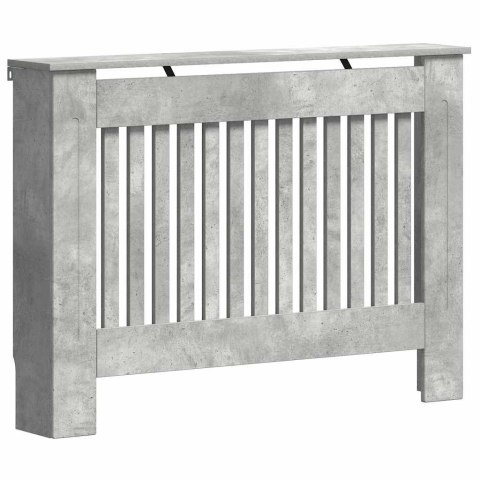 VidaXL Pokrywa Grzejnika Betonowy szary 112 x 19 x 81,5 cm