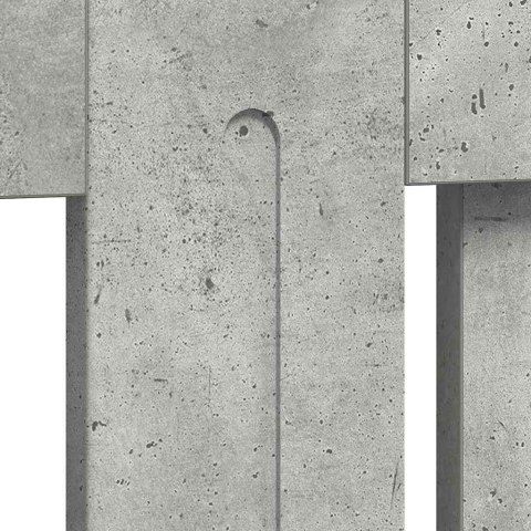 VidaXL Pokrywa Grzejnika Betonowy szary 112 x 19 x 81,5 cm