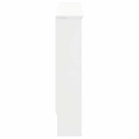 VidaXL Pokrywa Grzejnika Wysoki połysk biały 152 x 19 x 81,5 cm