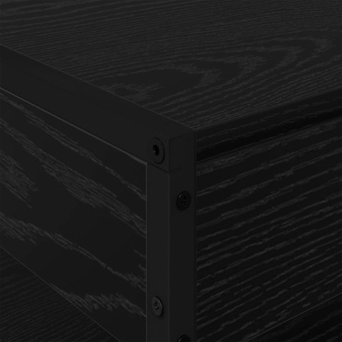 VidaXL Stolik kawowy Czarny Dąb 80 x 50 x 40 cm