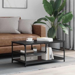 VidaXL Stolik kawowy Czarny Dąb 90 x 49 x 40 cm