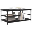 VidaXL Stolik kawowy Czarny Dąb 90 x 49 x 40 cm