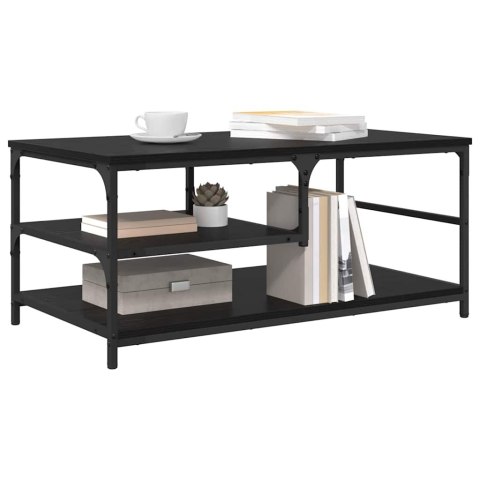 VidaXL Stolik kawowy Czarny Dąb 90 x 49 x 40 cm