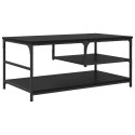 VidaXL Stolik kawowy Czarny Dąb 90 x 49 x 40 cm