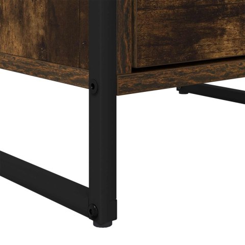 VidaXL Bufet Dąb dymny 42 x 36 x 75.5 cm Materiał drewnopochodny