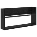 VidaXL Regał na gazety z półką 2 pcs Czarny Dąb 60 x 12 x 30 cm