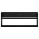 VidaXL Regał na gazety z półką 2 pcs Czarny Dąb 80 x 12 x 30 cm