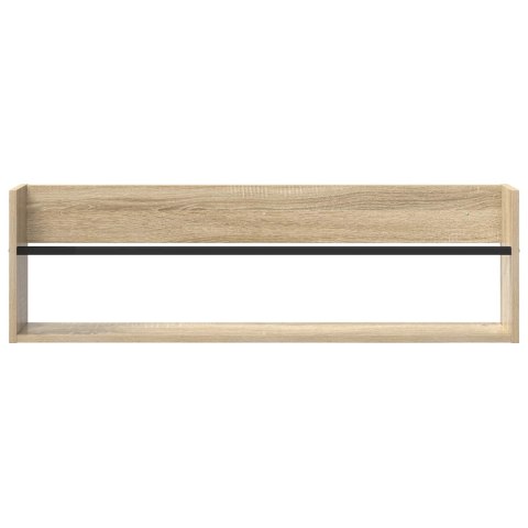 VidaXL Regał na gazety z półką 2 pcs Dąb Sonoma 100 x 12 x 30 cm