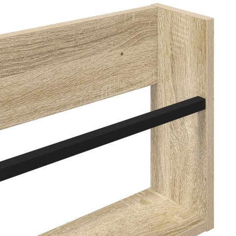 VidaXL Regał na gazety z półką 2 pcs Dąb Sonoma 100 x 12 x 30 cm