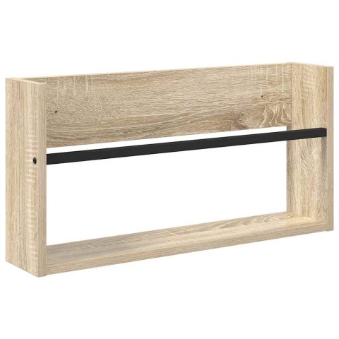 VidaXL Regał na gazety z półką 2 pcs Dąb Sonoma 60 x 12 x 30 cm