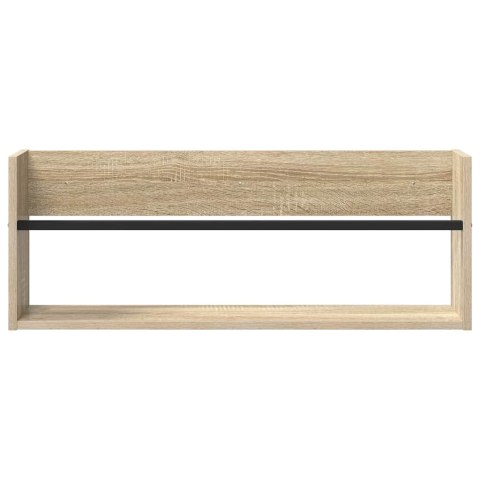 VidaXL Regał na gazety z półką 2 pcs Dąb Sonoma 80 x 12 x 30 cm
