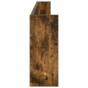 VidaXL Regał na gazety z półką 2 pcs Dąb wędzony 100 x 12 x 30 cm