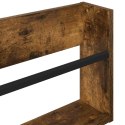 VidaXL Regał na gazety z półką 2 pcs Dąb wędzony 100 x 12 x 30 cm