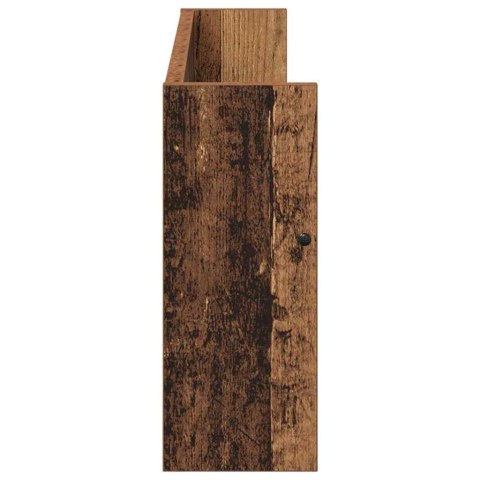 VidaXL Regał na gazety z półką 2 pcs Stare drewno 80 x 12 x 30 cm