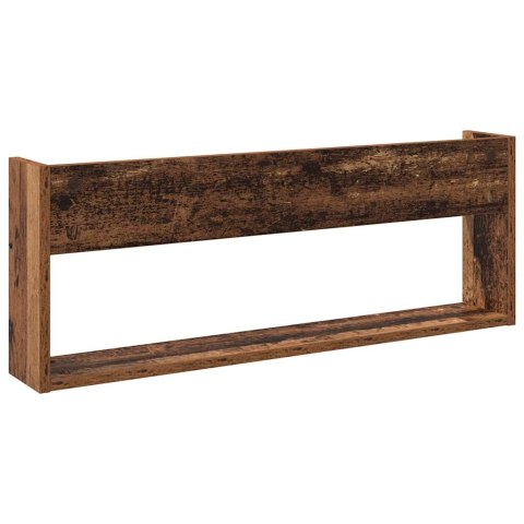 VidaXL Regał na gazety z półką 2 pcs Stare drewno 80 x 12 x 30 cm