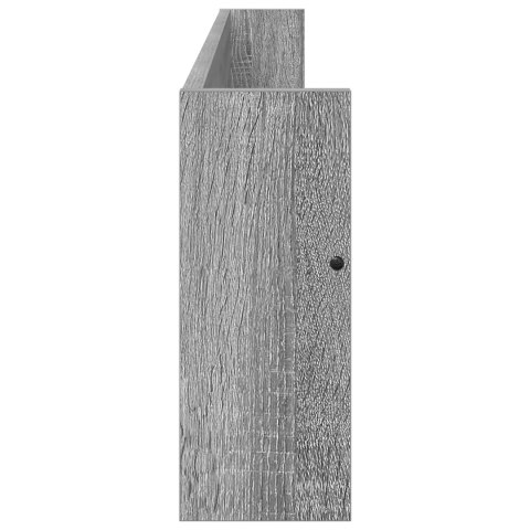 VidaXL Regał na gazety z półką 2 pcs Szary Sonoma 100 x 12 x 30 cm