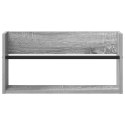 VidaXL Regał na gazety z półką 2 pcs Szary Sonoma 60 x 12 x 30 cm