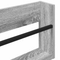 VidaXL Regał na gazety z półką 2 pcs Szary Sonoma 60 x 12 x 30 cm