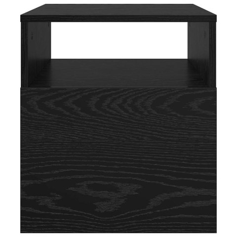 VidaXL Stolik końcowy 2 pcs Czarny Dąb 40,5 x 40 x 45 cm