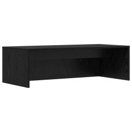 VidaXL Biurko montowane na ścianie Czarny Dąb 100 x 45 x 30 cm