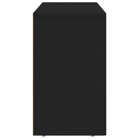VidaXL Bufet Czarny 100 x 35 x 59 cm Materiał drewnopochodny