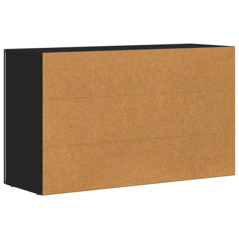 VidaXL Bufet Czarny 100 x 35 x 59 cm Materiał drewnopochodny