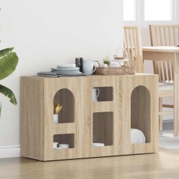 VidaXL Bufet Dąb Sonoma 100 x 35 x 59 cm Materiał drewnopochodny