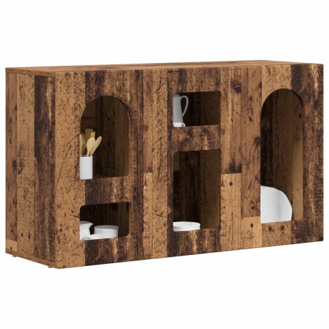 VidaXL Bufet Stare drewno 100 x 35 x 59 cm Materiał drewnopochodny