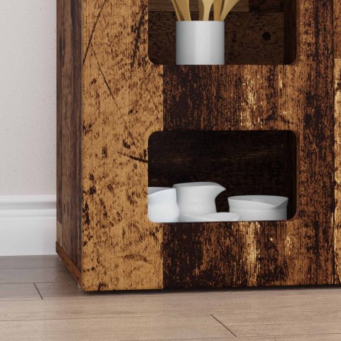 VidaXL Bufet Stare drewno 100 x 35 x 59 cm Materiał drewnopochodny