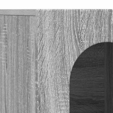 VidaXL Bufet Szary Sonoma 100 x 35 x 59 cm Materiał drewnopochodny