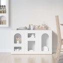 VidaXL Bufet Wysoki połysk biały 100 x 35 x 59 cm