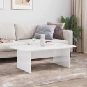 VidaXL Stolik kawowy Wysoki połysk biały 93 x 53 x 33 cm