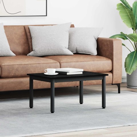 VidaXL Stolik kawowy Czarny Dąb 70 x 50 x 36 cm